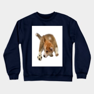 puppie football fan Crewneck Sweatshirt